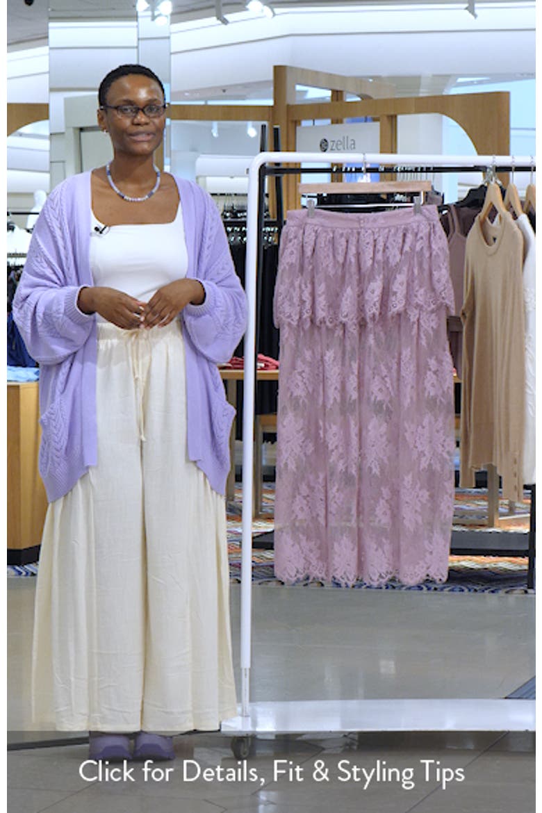 Arietty Lace Maxi Skirt video