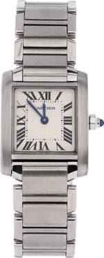 Pre-Owned Cartier Tank Francaise Quartz Watch Stainless Steel 20