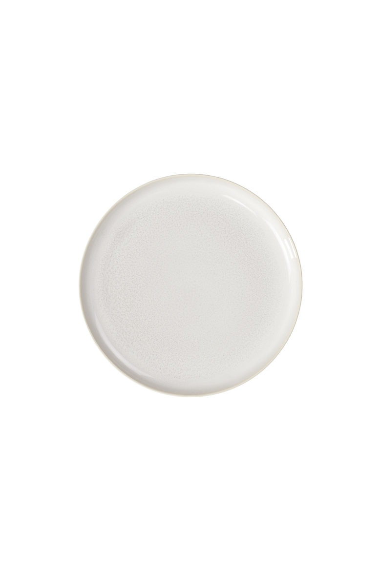 Crafted Cotton Dinner Plate, Main, color, White