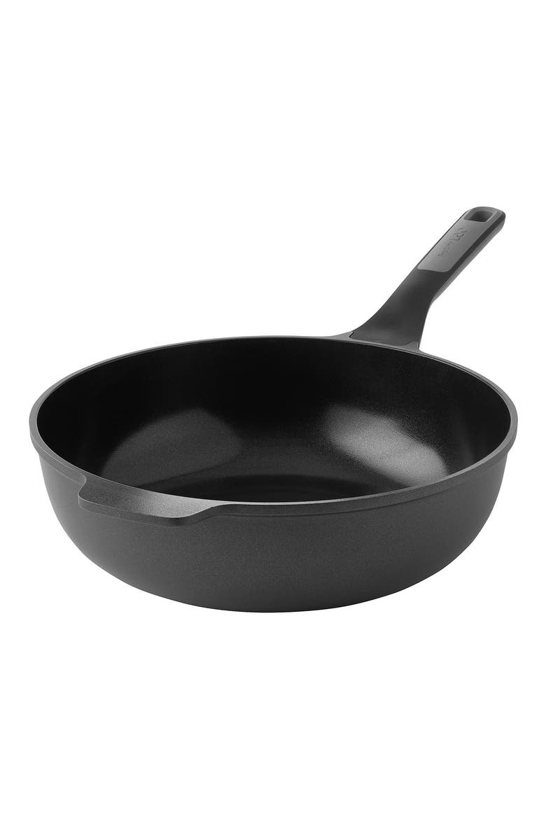 Leo Stone+ Wok Pan, Main, color, BLACK