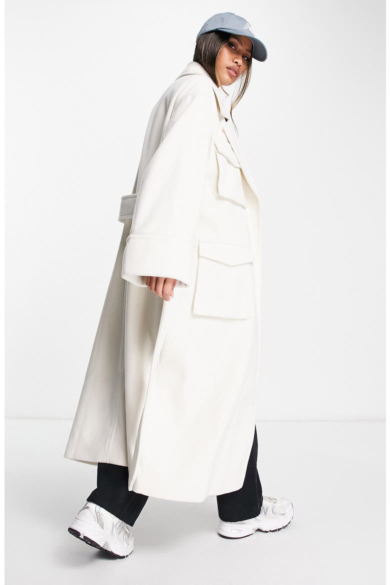 Cargo Pocket Long Coat, Alternate, color, CAMEL