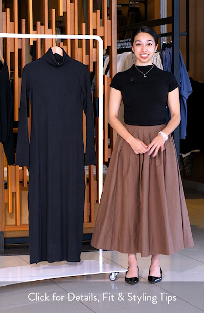 x @cellajaneblog Rib Turtleneck Dress, sales video thumbnail