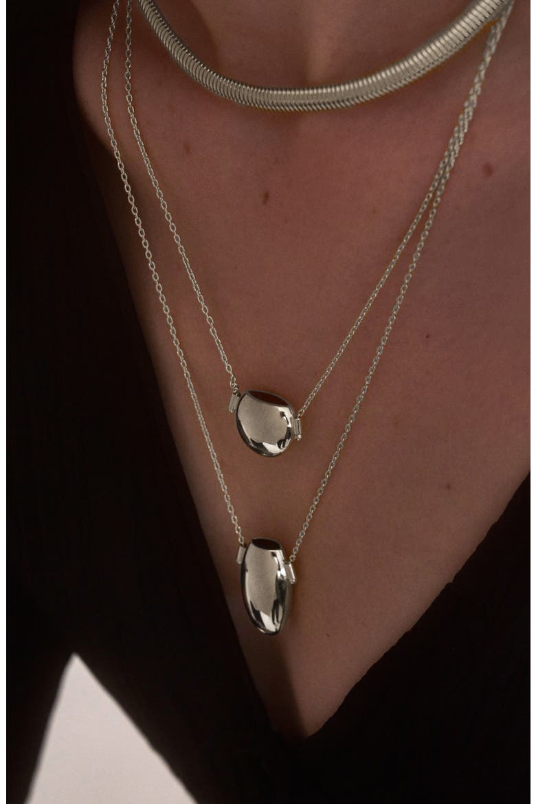 Ikon Pendant Necklace, Alternate, color, SILVER