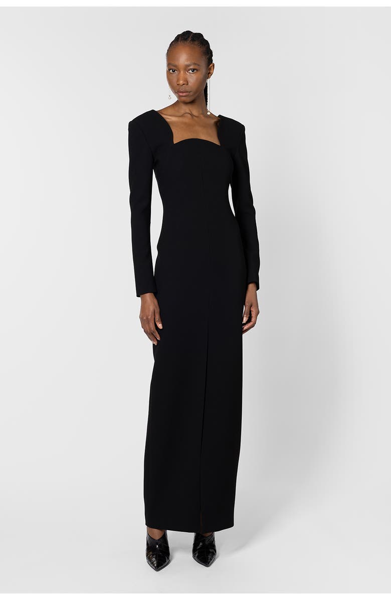 Roksanda Zari Sweetheart Full Length Dress, Main, color, Black