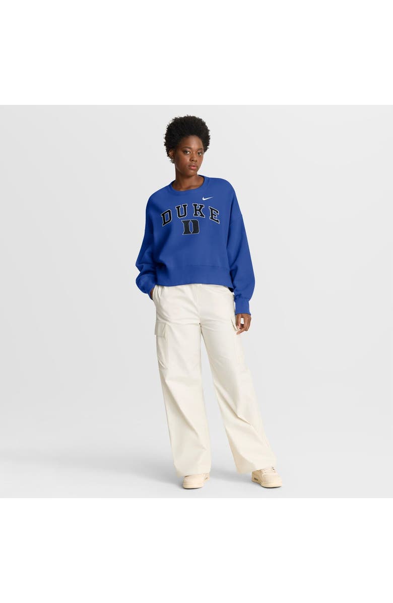 Nike Women's Nike Royal Duke Blue Devils Oversized Phoenix Arch Pullover Sweatshirt, Alternate, color, Royal