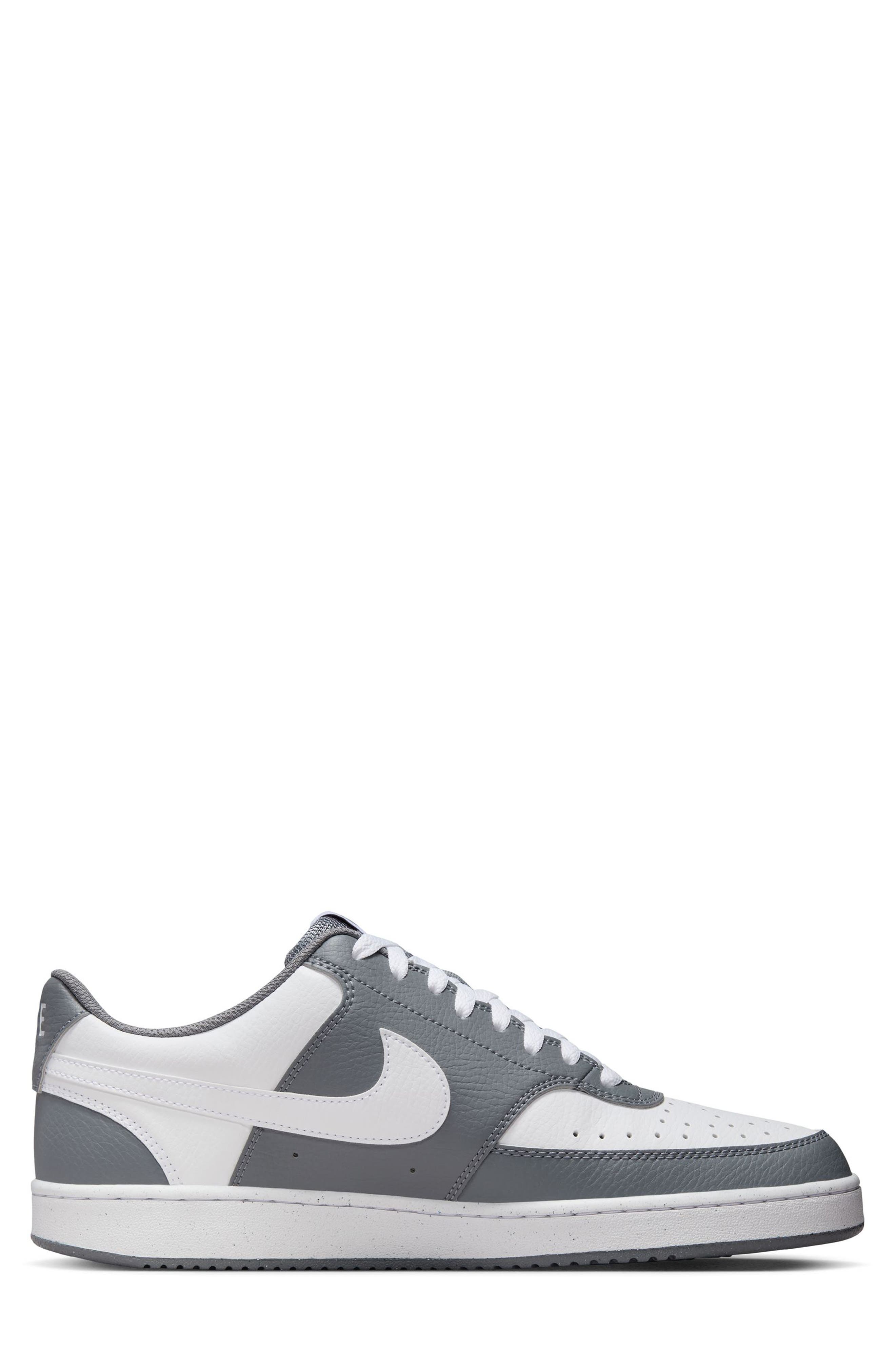 Nike Court Vision Low Sneaker, Alternate, color, Cool Grey/ White