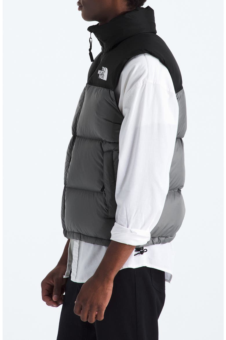1996 Retro Nuptse Water Resistant Down Puffer Vest, Alternate, color, SMOKED PEARL/ TNF BLACK