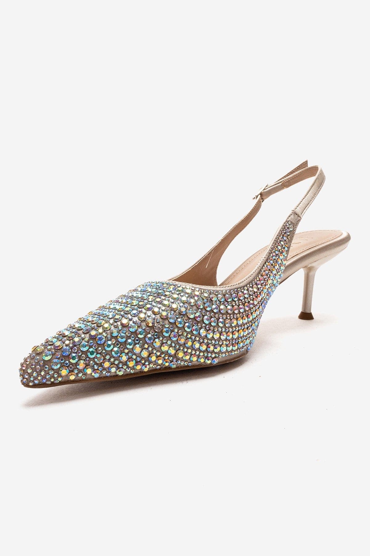 Prologue Shoes Yasmina Embellished Stiletto Pump, Alternate, color, Nude