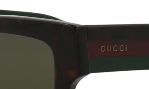 Gucci Novelty 55mm Rectangular Sunglasses