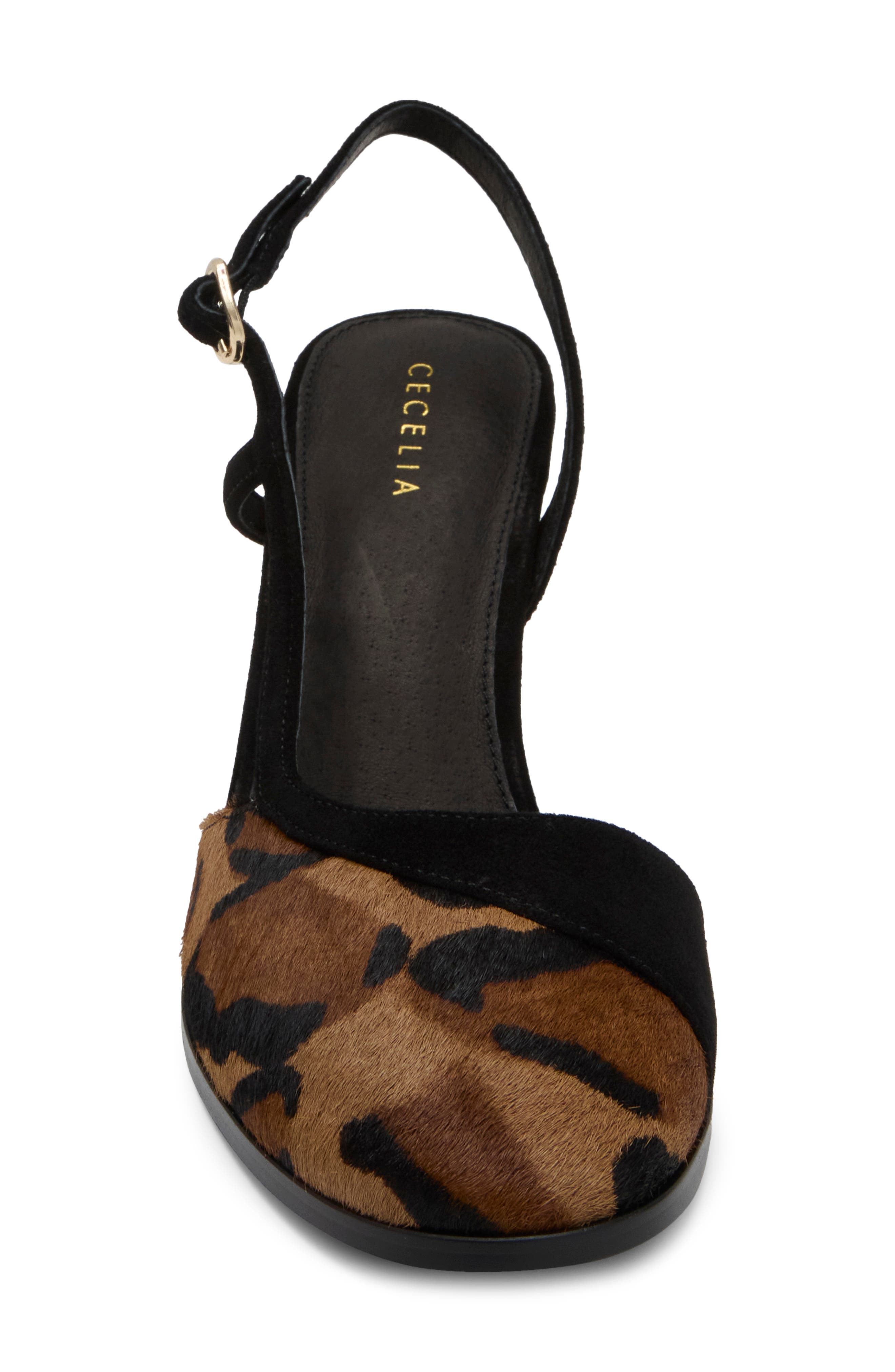 Sophia Slingback Pump, Alternate, color, LEOPARD CALF HAIR