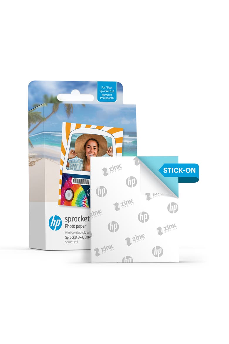 Sprocket 3.5x4.25" Zink Sticky-backed Photo Paper, Alternate, color, 100-pack
