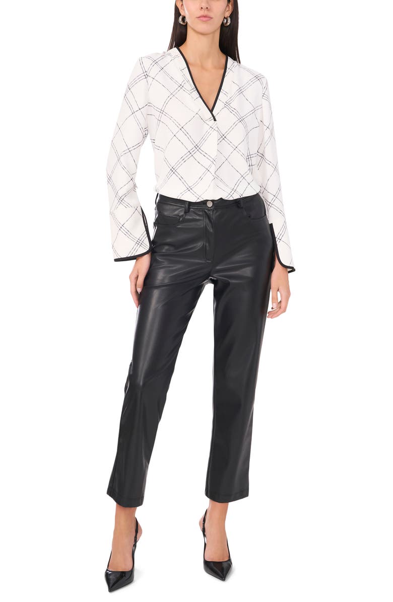 Vince Camuto Contrast Detail Top, Alternate, color, 