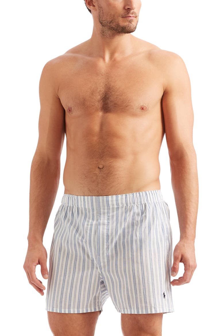 Assorted 5-Pack Woven Cotton Boxers, Alternate, color, MULTICOLOR