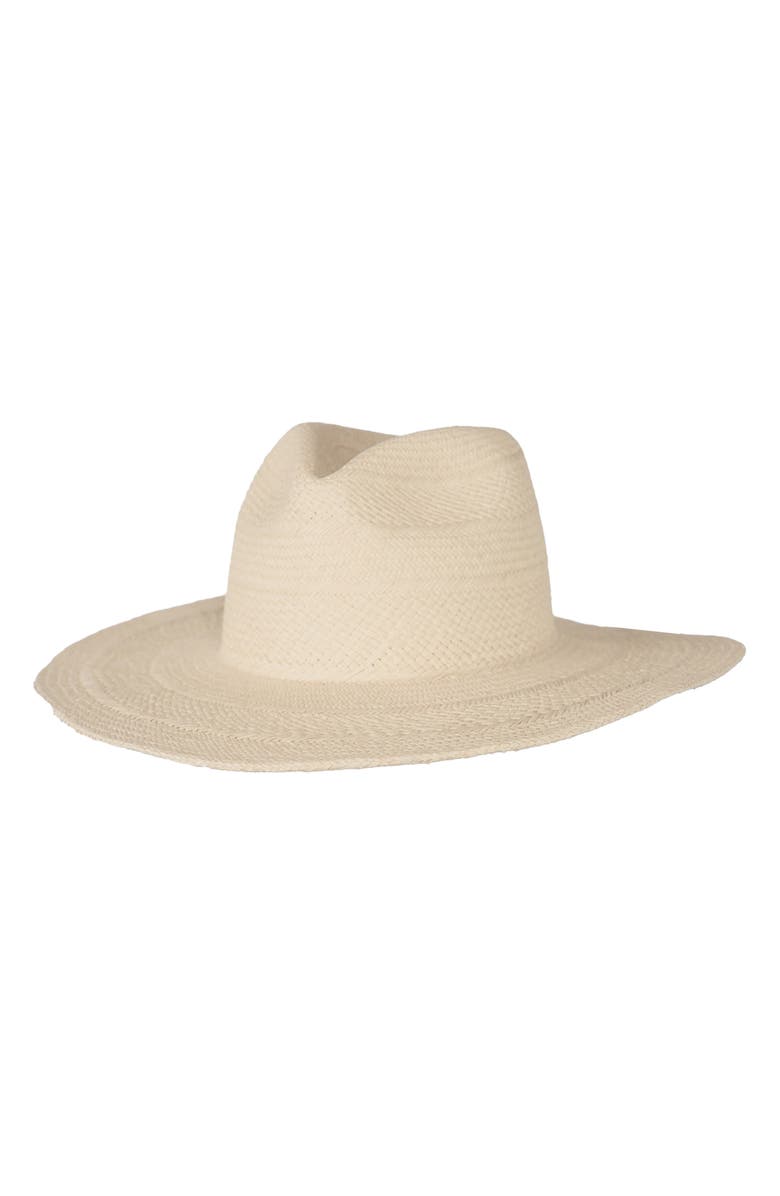 Janessa Leoné Capri Straw Panama Hat, Main, color, Natural