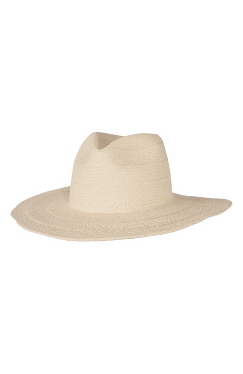 Janessa Leone Janessa Leoné Capri Straw Panama Hat In Brown