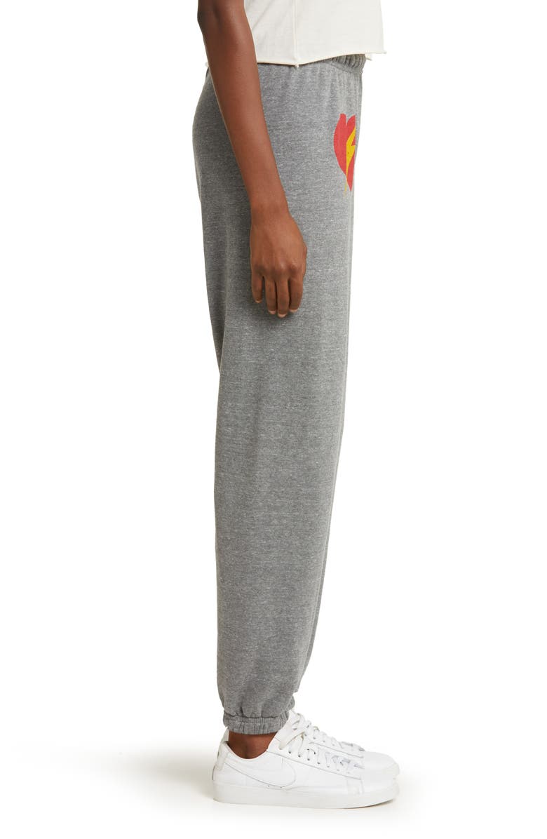 Aviator Nation Bolt Heart Cotton Blend Joggers, Alternate, color, 