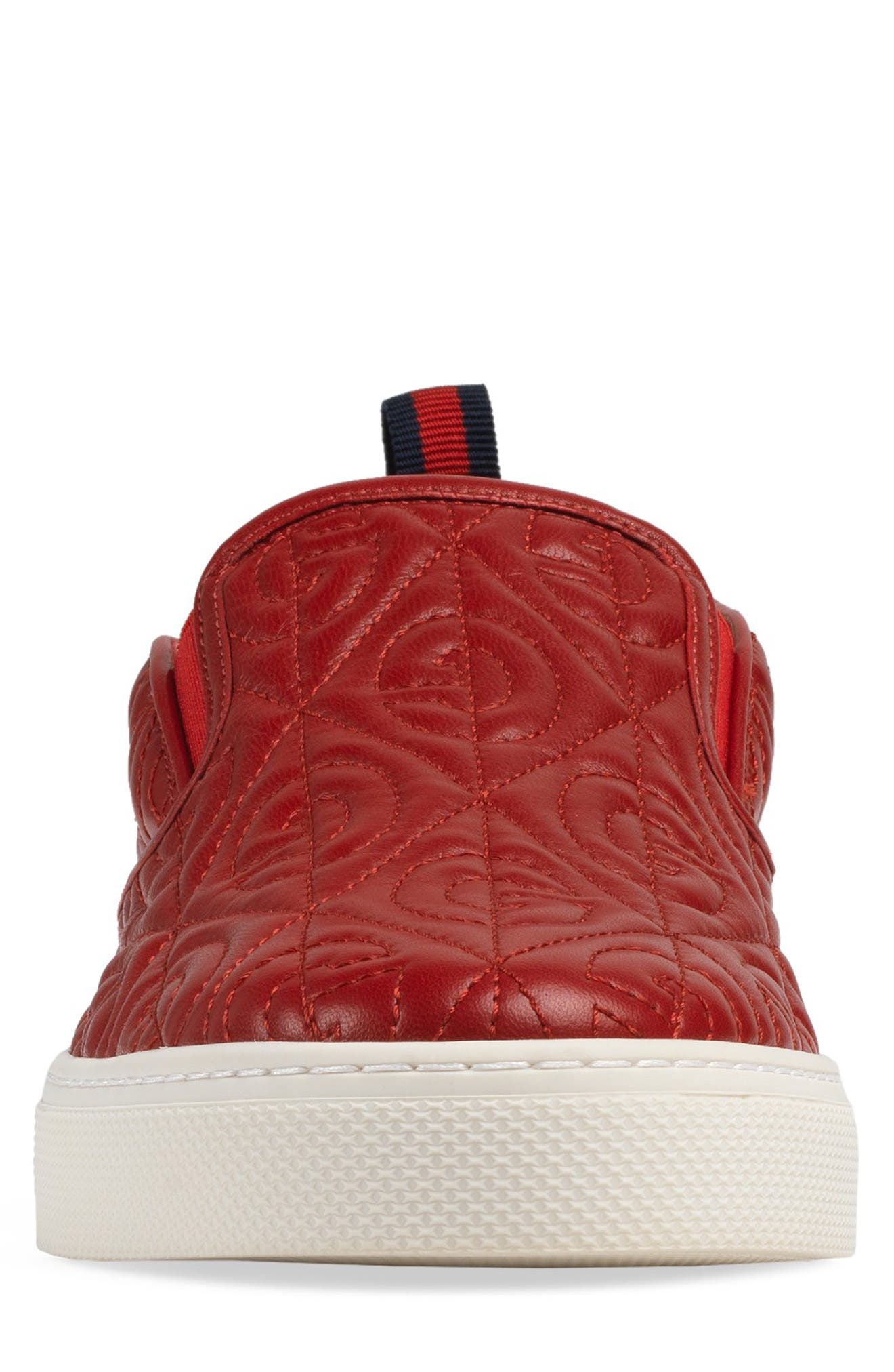Quilted Sneaker, Alternate, color, RED MULTI