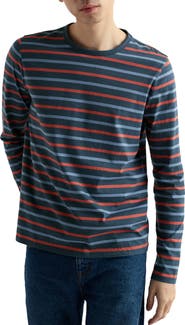 Seasalt Cornwall Sailor Stripe Long Sleeve Organic Cotton T-Shirt