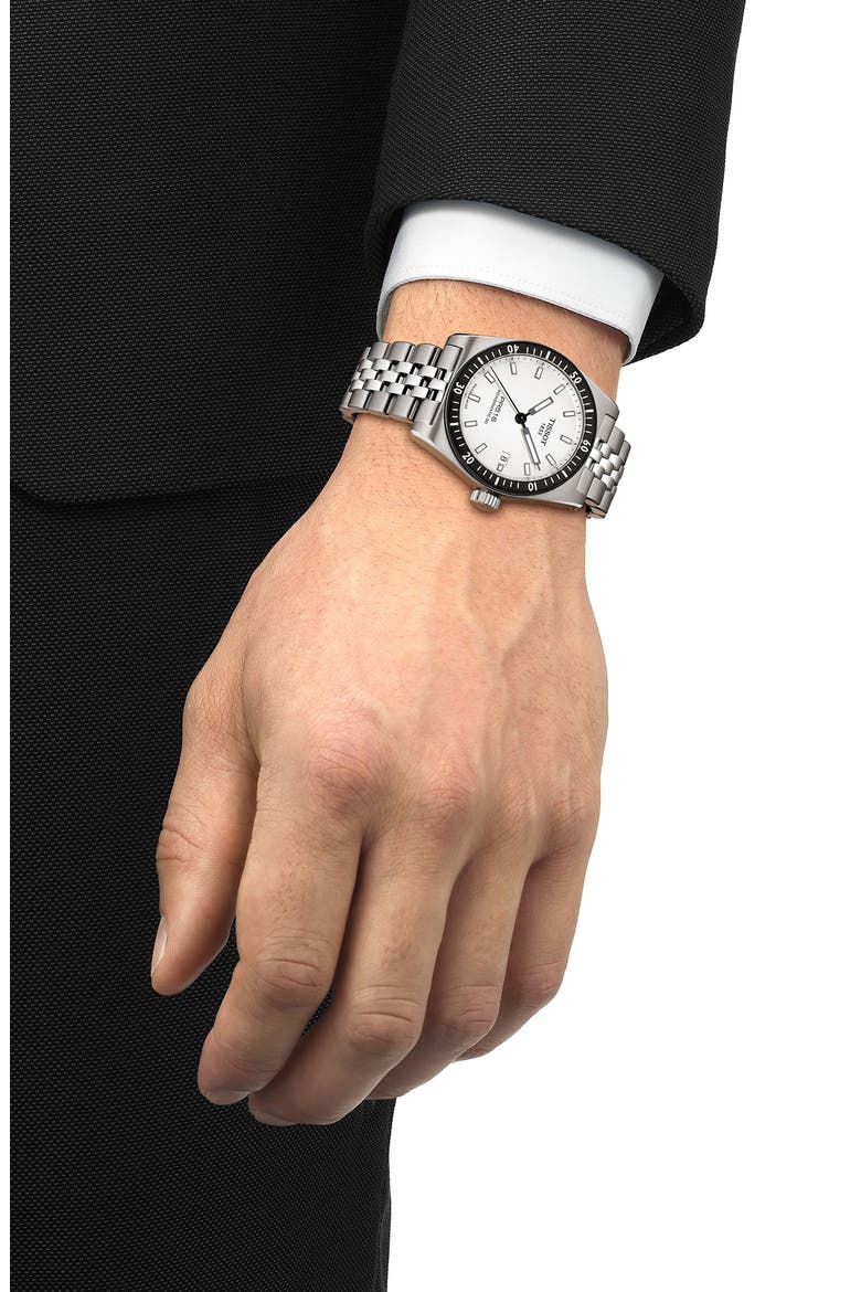 PR516 Powermatic 80 Automatic Bracelet Watch, 38mm, Alternate, color, WHITE