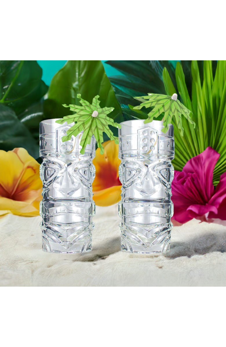 Prince of Scots The Original Tiki Glass Party in a Box, Alternate, color, Green