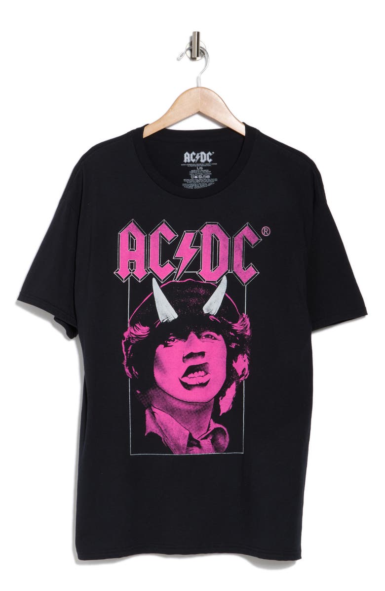 Philcos AC/DC Horns Cotton Graphic T-Shirt, Alternate, color, 