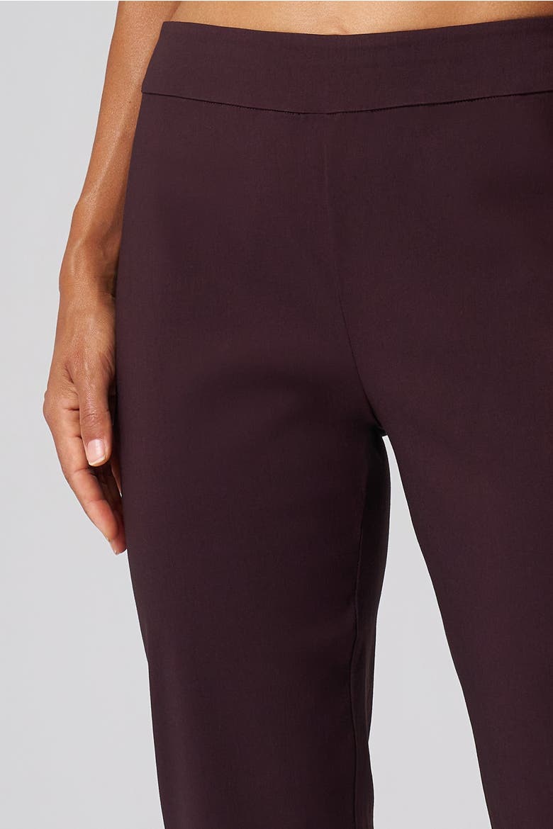 Greenwich Stretch Sculpting Ankle Pant, Alternate, color, Black Cherry