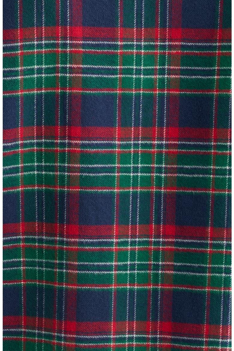 Plaid Flannel Pajamas, Alternate, color, NAVY- RED DAVIA PLAID