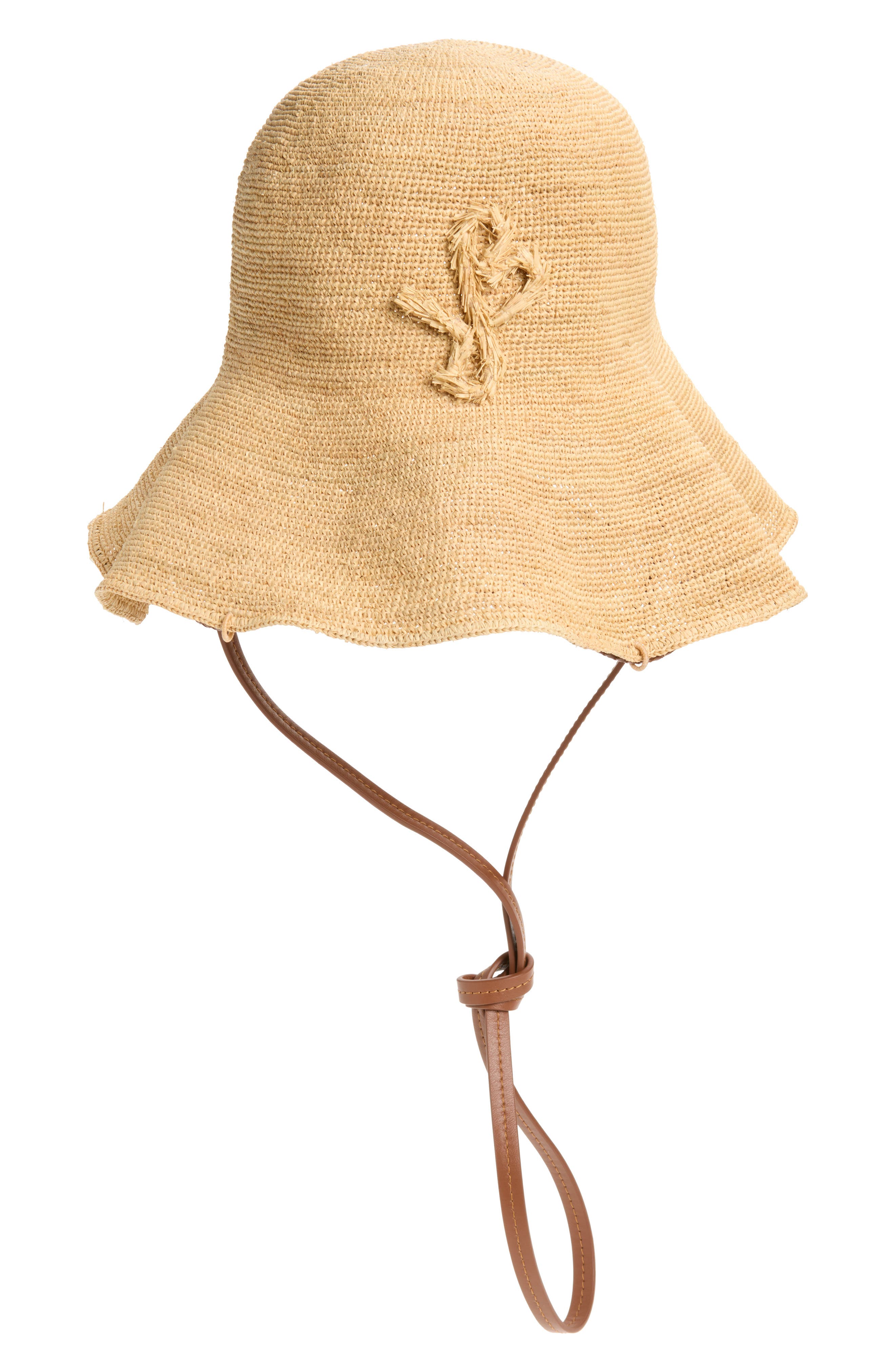 Ruslan Baginskiy Chain Strap Raffia Hat Bag, Alternate, color, Natural Straw