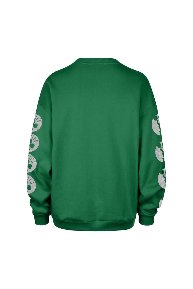 Women's '47 Kelly Green Boston Celtics Go Big Oversized Sweatshirt, Alternate, color, Kelly Green