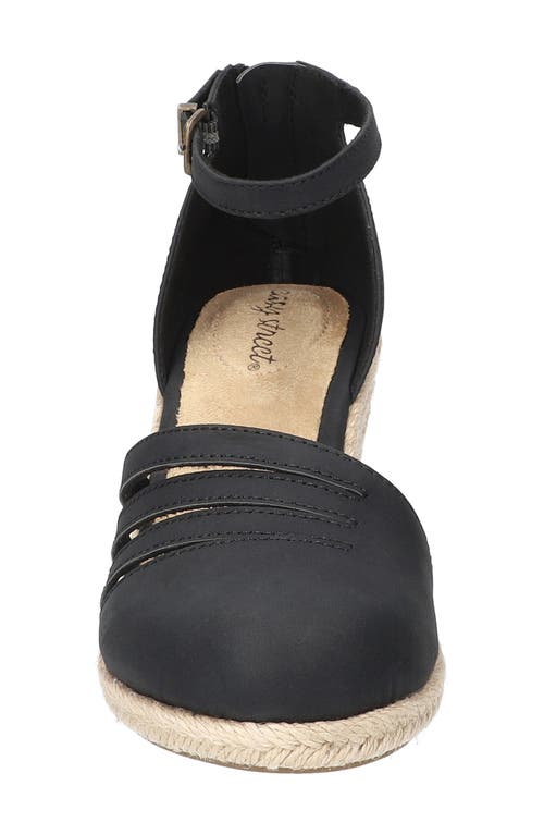 EASY STREET EASY STREET DAYTONA ANKLE STRAP ESPADRILLE PLATFORM WEDGE