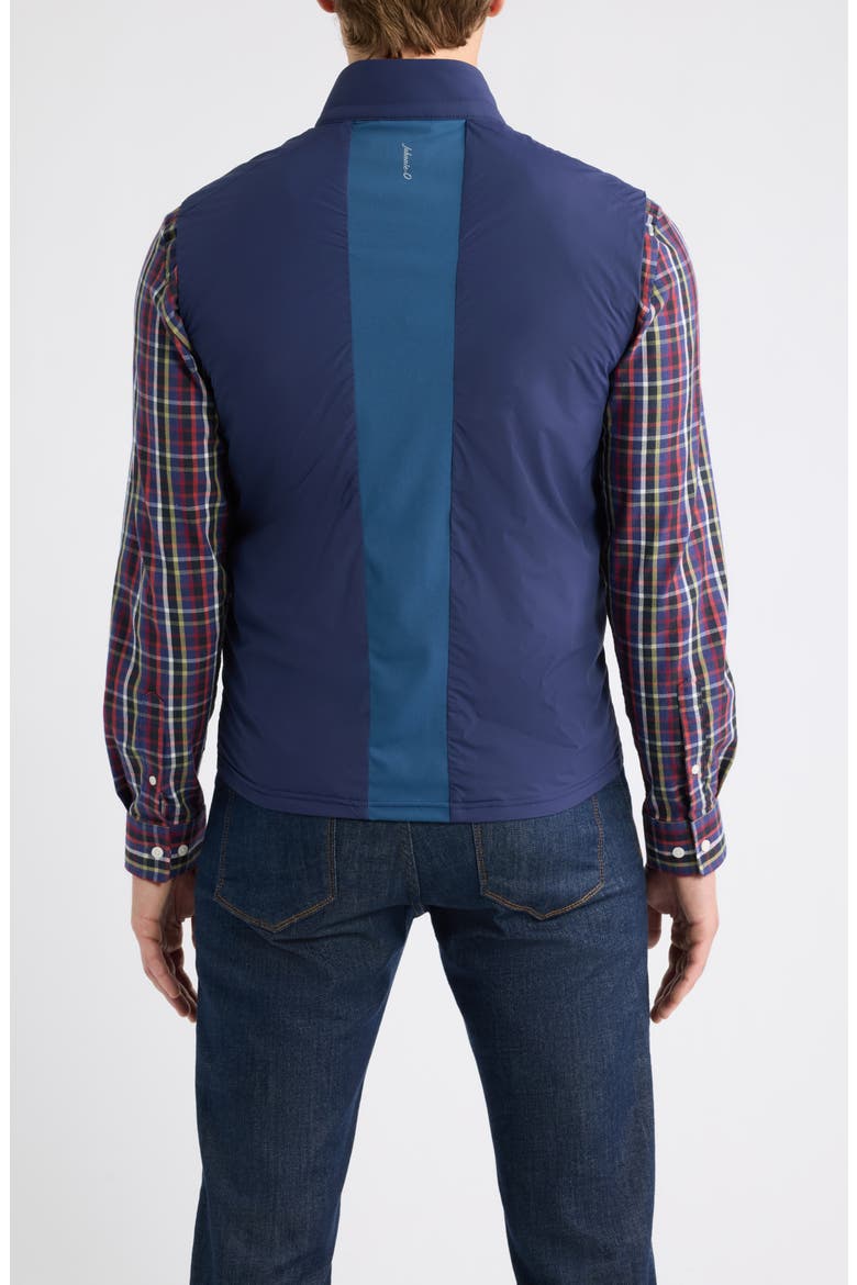 Flex Zip Front Stretch Vest, Alternate, color, NAVY