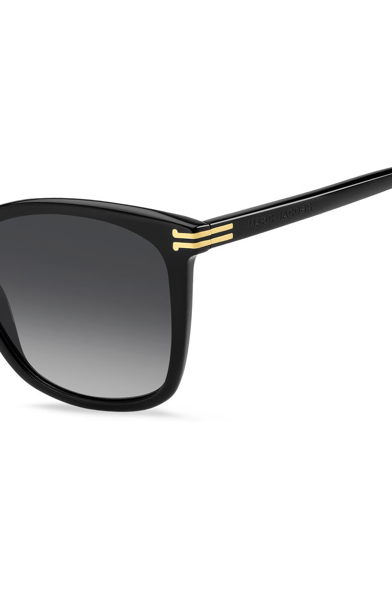 Marc Jacobs MJ 1106/S 55mm Gradient Square Sunglasses, Alternate, color, Black