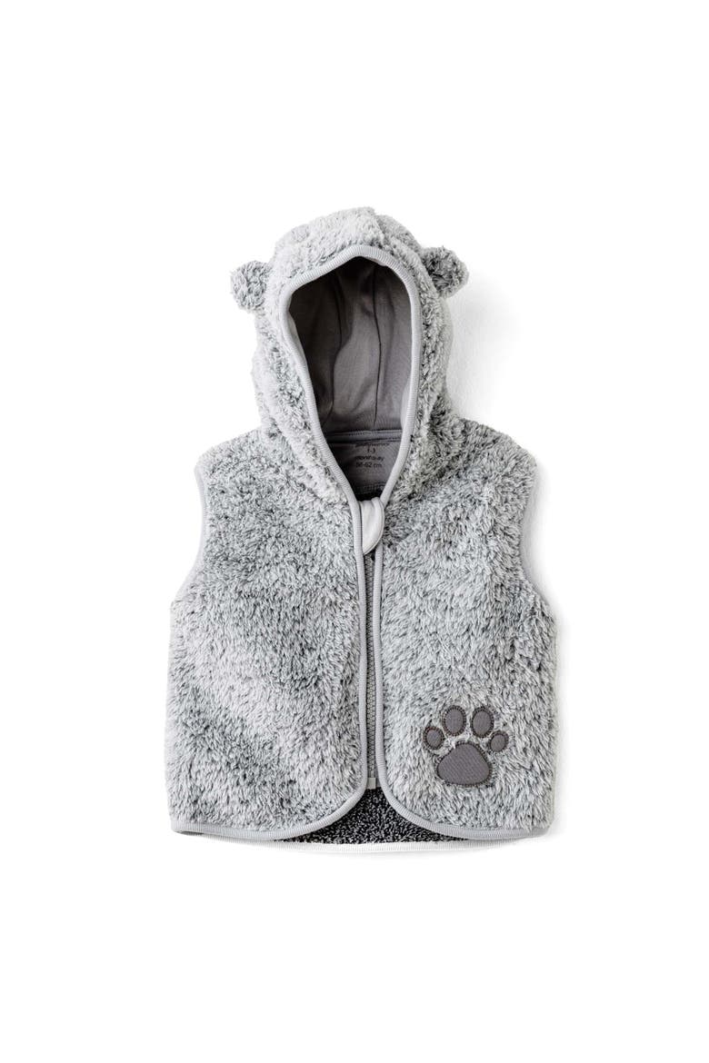 Bear Hugs Hooded Vest, Main, color, Grey
