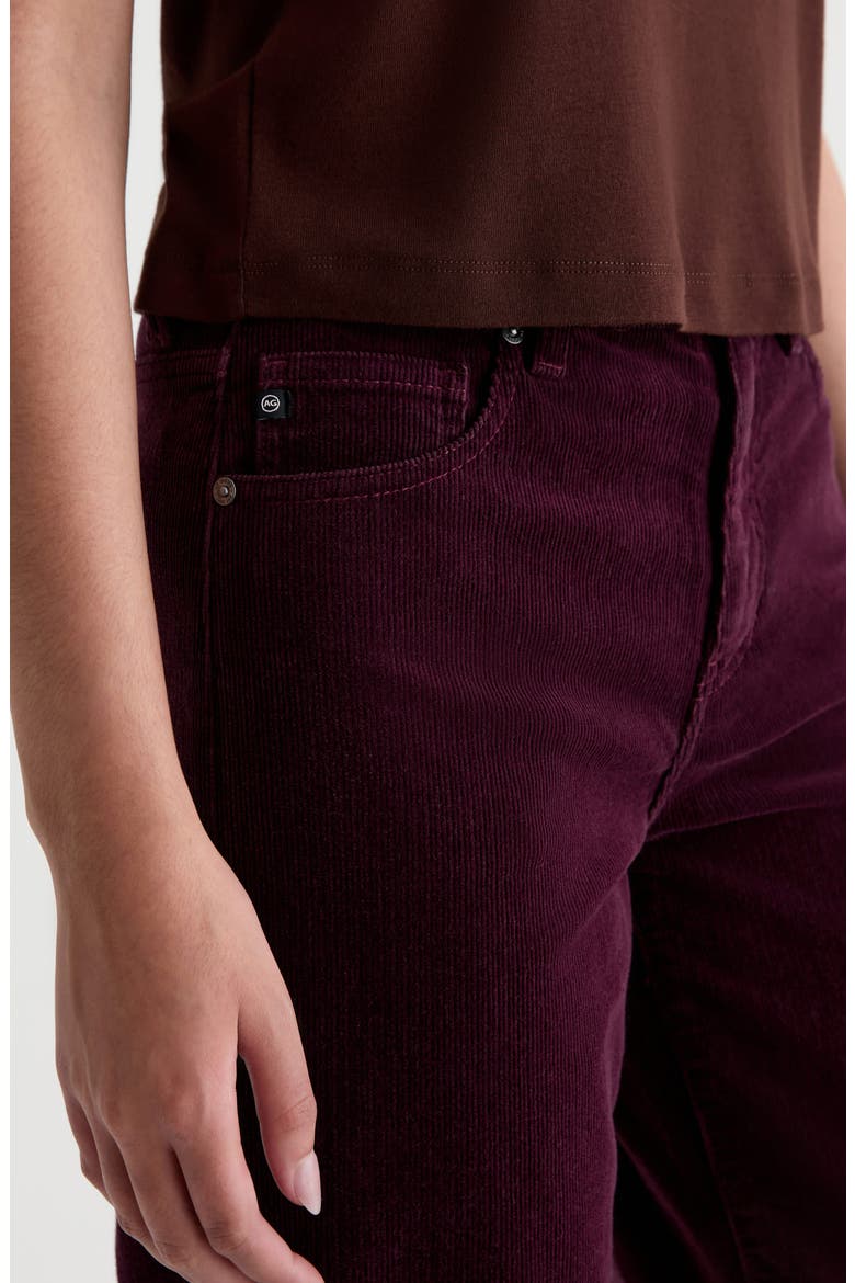 Saige High Waist Wide Leg Jeans, Alternate, color, JAZZ BERRY