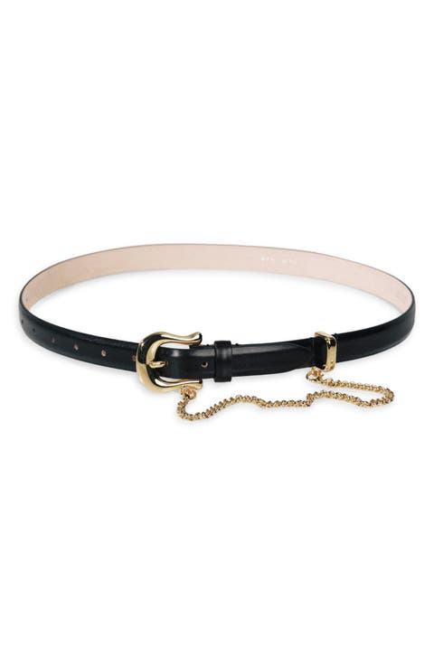 Luzia Chain Leather Belt