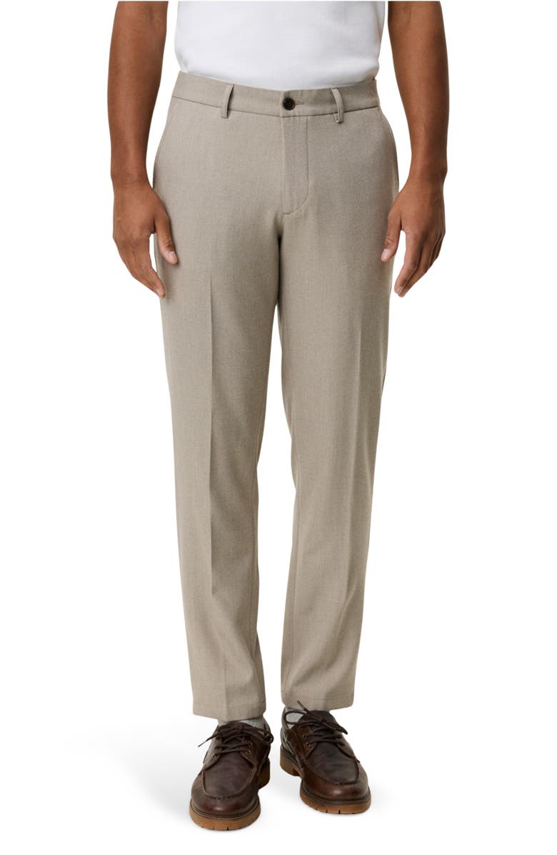 Les Deux Como Regular Fit Flat Front Dress Pants, Main, color, Laurel Oak Sand