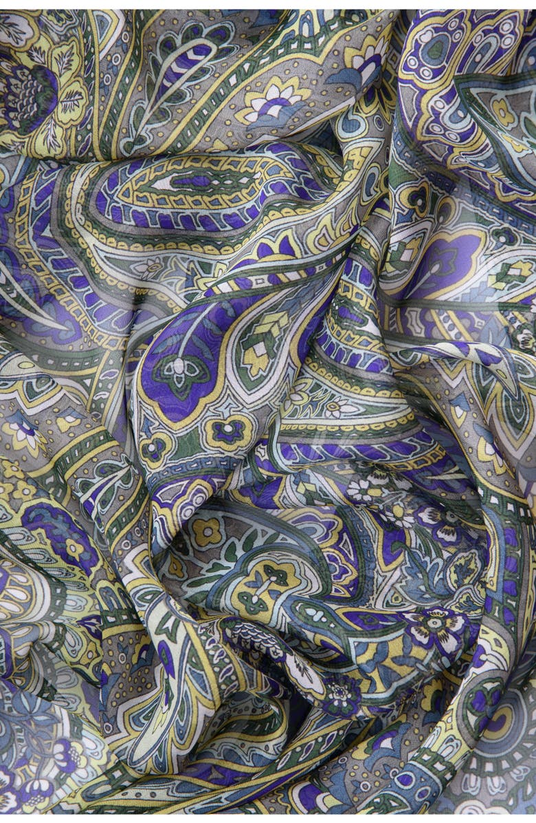 Elizabetta Helena - Large Silk Scarf for Women, Alternate, color, Green