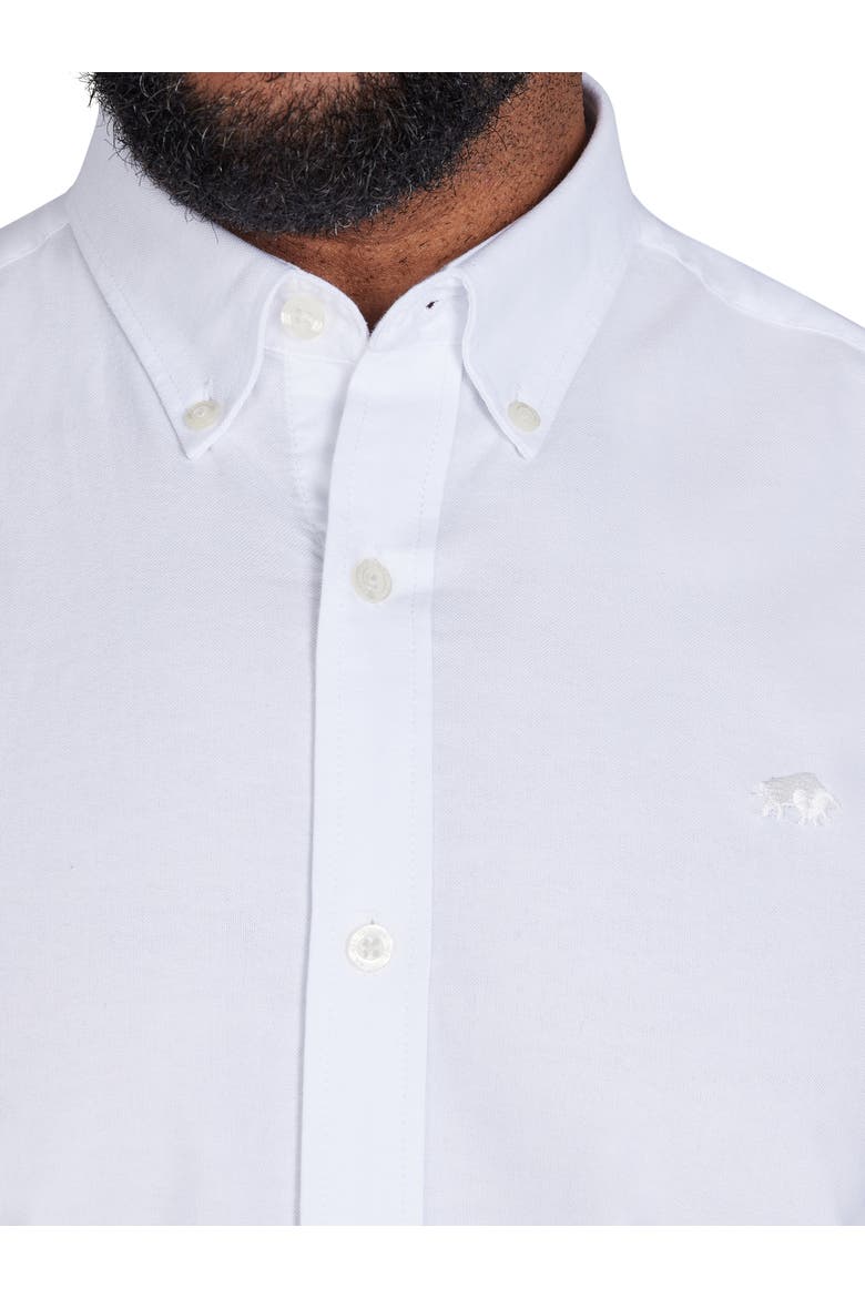 Short Sleeve Lightweight Oxford Shirt, Alternate, color, White
