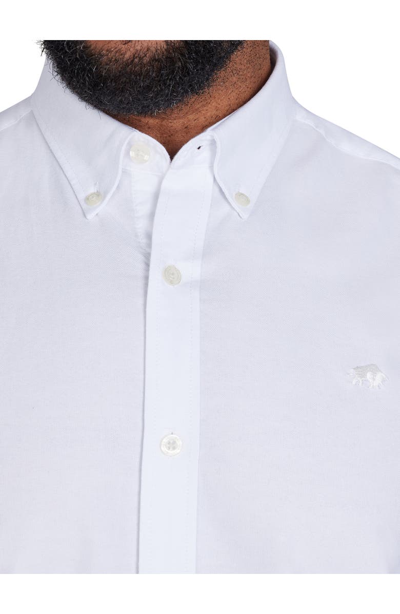 Raging Bull Short Sleeve Lightweight Oxford Shirt, Alternate, color, White