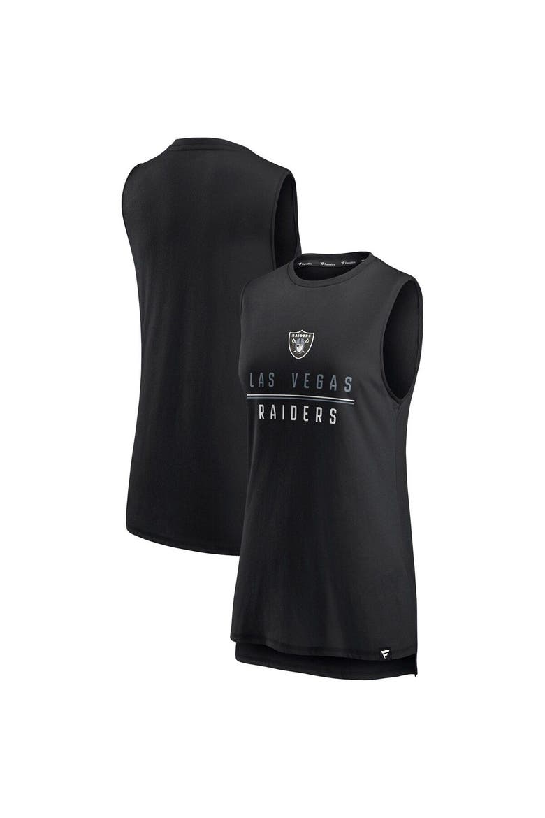 Women's Fanatics Branded Black Las Vegas Raiders True Contender Tank Top, Main, color, Black