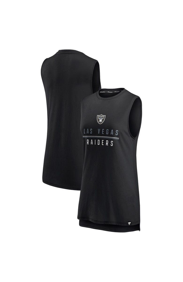 FANATICS Women's Fanatics Branded Black Las Vegas Raiders True Contender Tank Top, Main, color, 