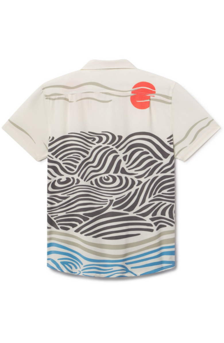 Baja Llama Red Sun Over Black Hills - Vagabond Button Up, Alternate, color, Multi