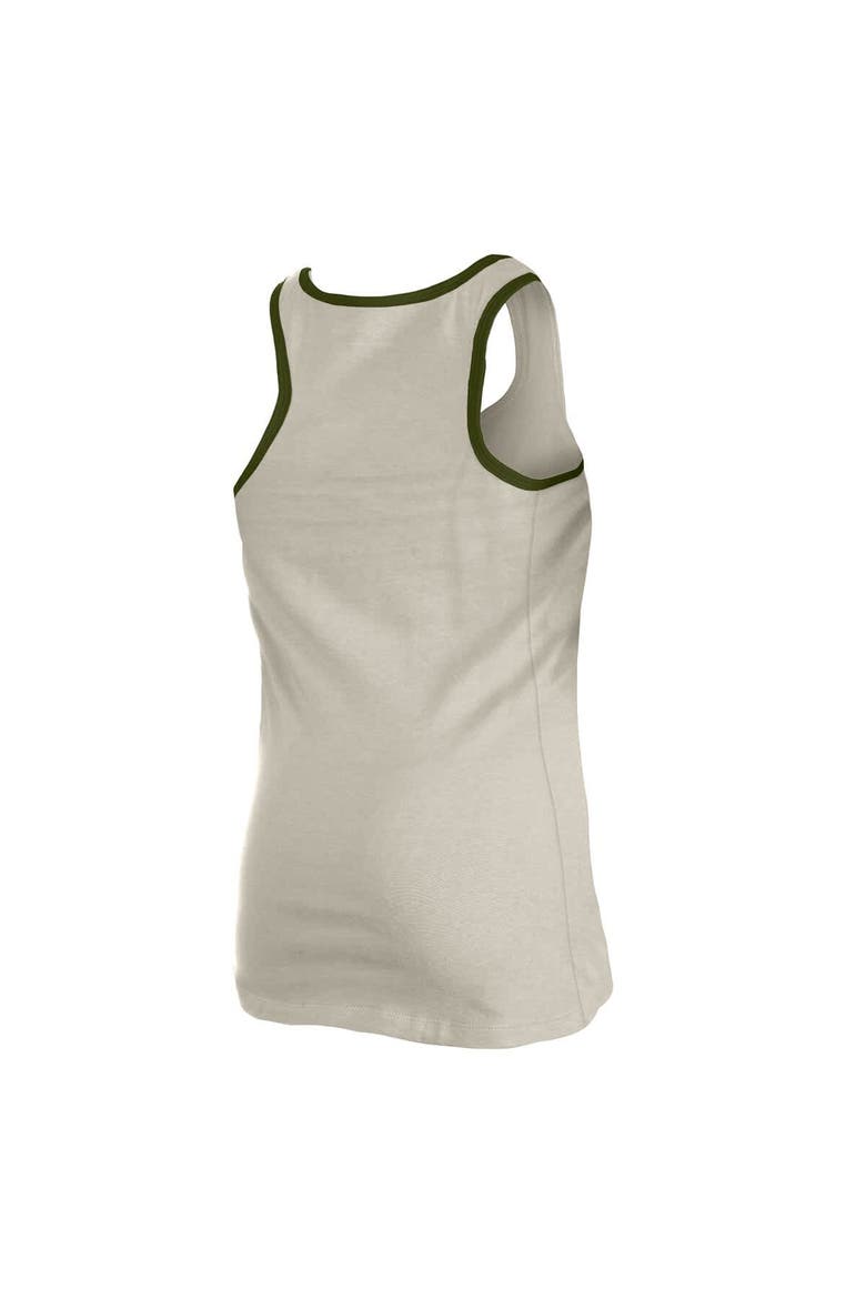 Women's New Era  Cream Baltimore Orioles Armed Forces Tank Top, Alternate, color, Khaki