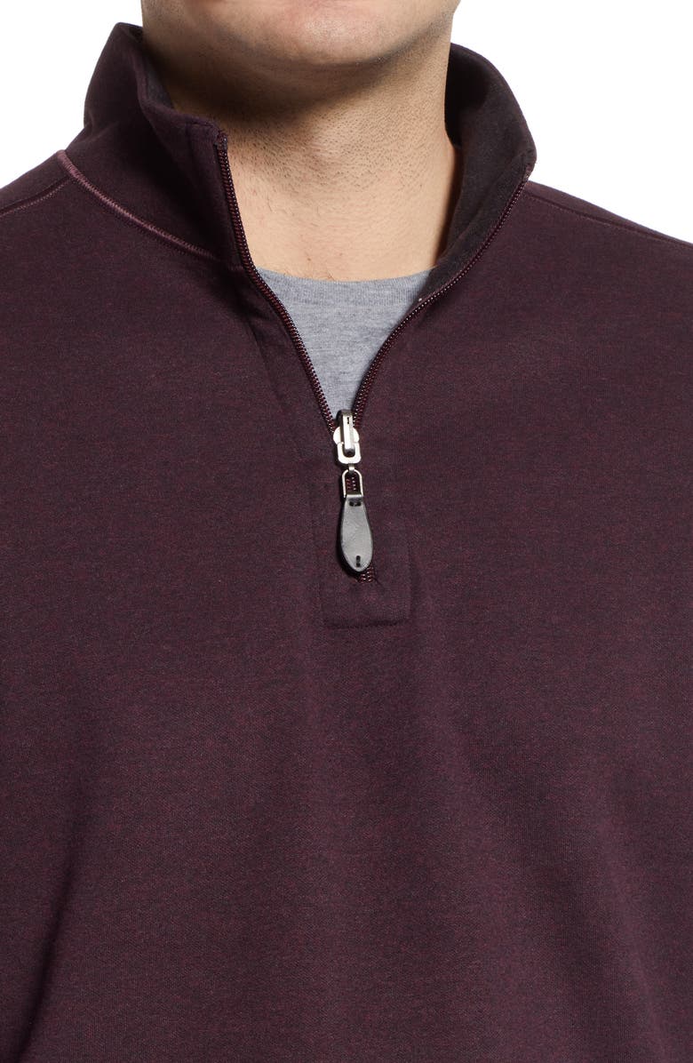 Johnston & Murphy Reversible Quarter Zip Pullover, Alternate, color,