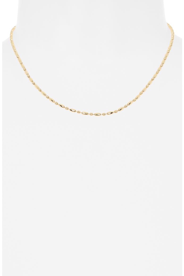 Demi Fine Beaded Ball Necklace, Alternate, color, GOLD