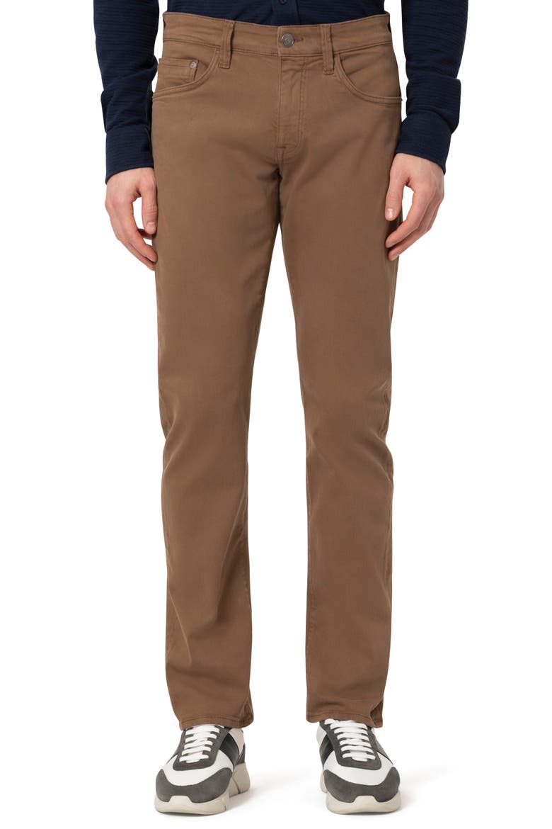 Marcus Slim Straight Leg Twill Pants, Main, color, BRONZE SUPERMOVE