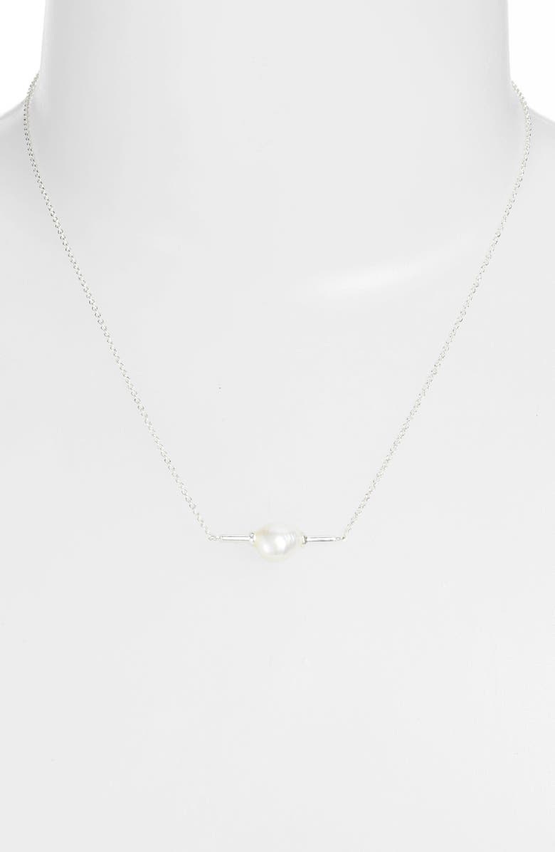 Kendra Scott Emberly Natural Pearl Necklace, Alternate, color, 