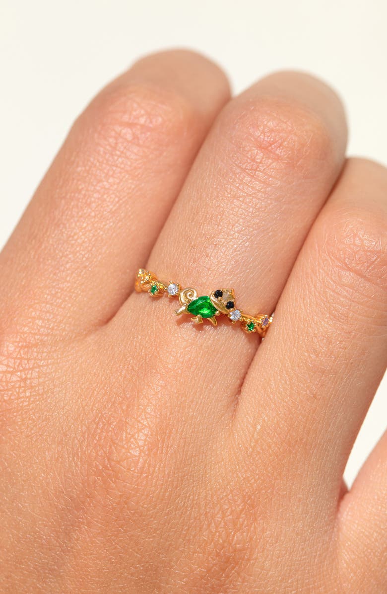 Girls Crew x Disney Princess Rapunzel Tangled Ring, Alternate, color, Gold