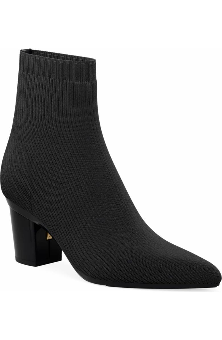 Pashion Footwear The Bootie 3" Block Heel, Main, color, Coal Knit