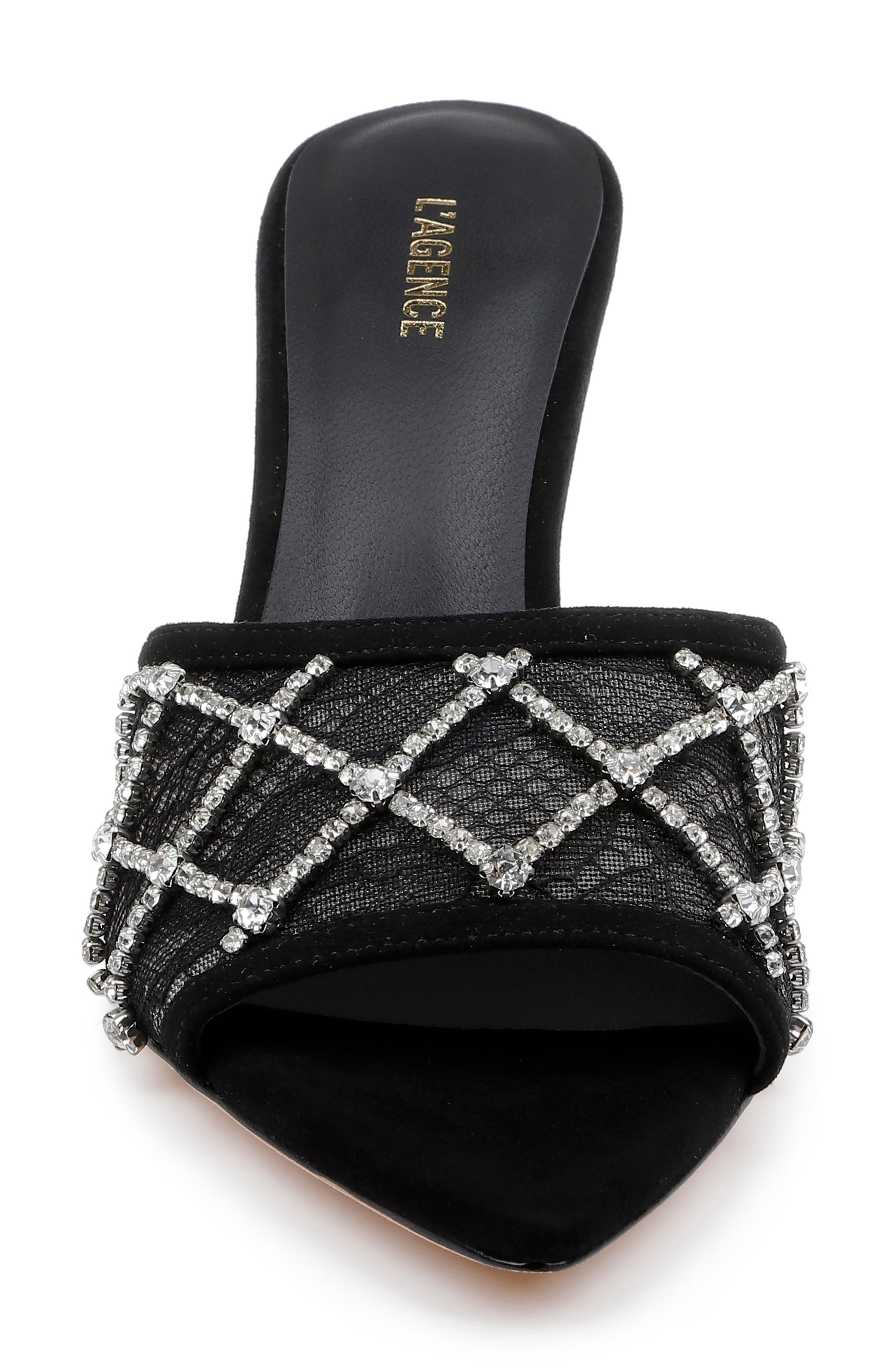 L'AGENCE Fernande Pointed Toe Slide Sandal, Alternate, color, 